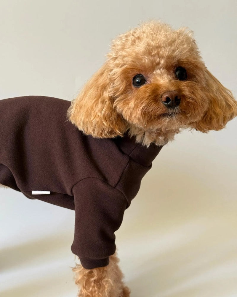Handmade Fleece Dog Jumpsuit, Cozy Onesie