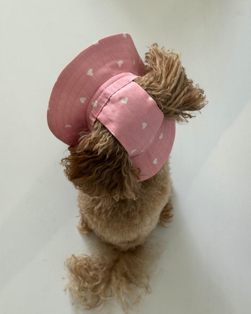 Dog Sun Hat, Pink Dog Panama Hat, Small Dog Summer Hat, Cute Dog Accessories, Puppy Hat, Dog Denim Hat
